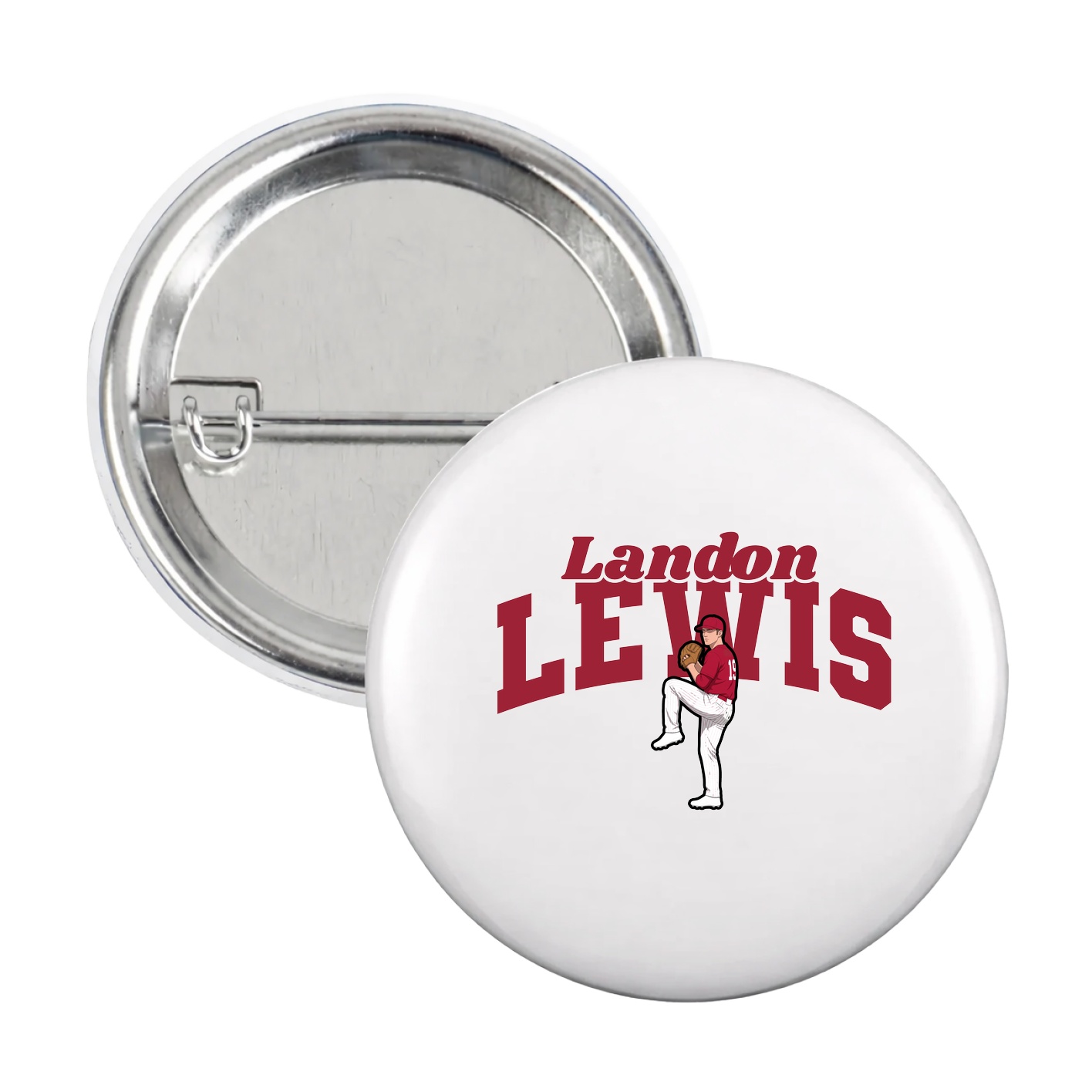 Game Day Button — Signature Arch in White