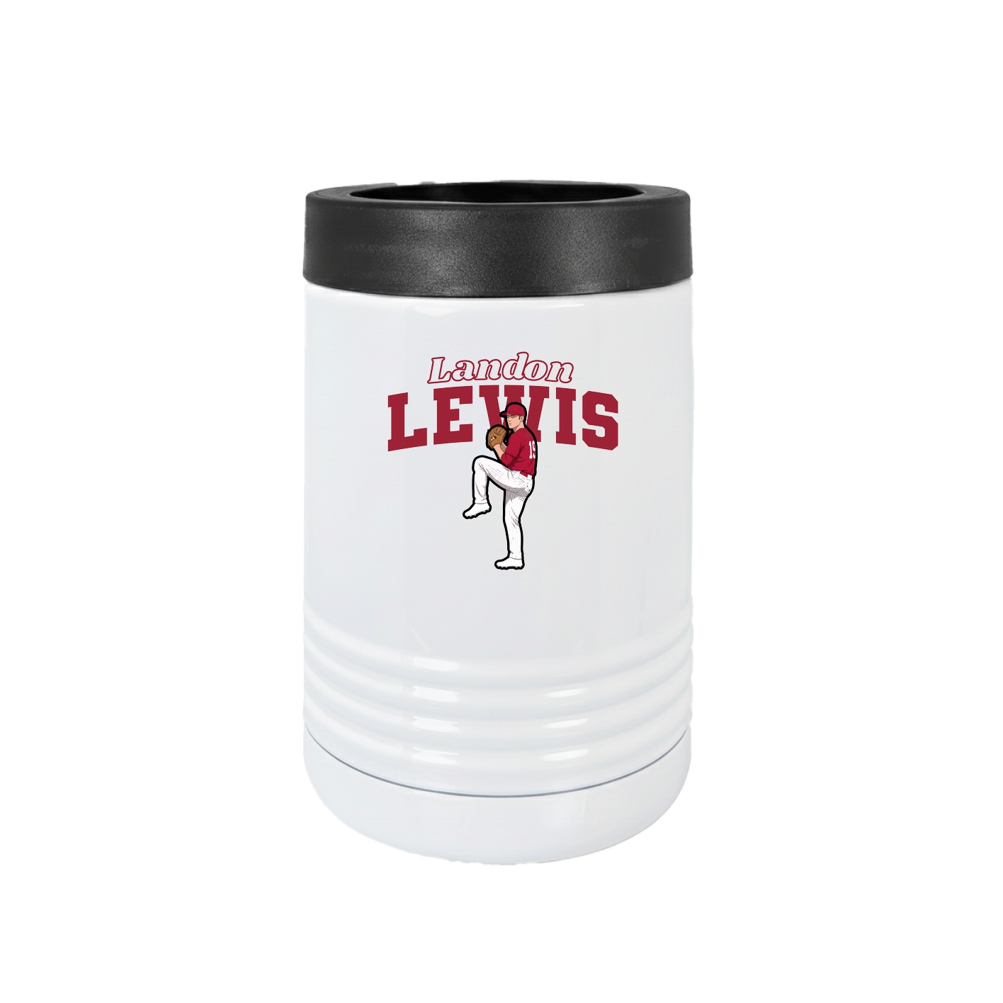 Beverage Holder — Name Arch in White