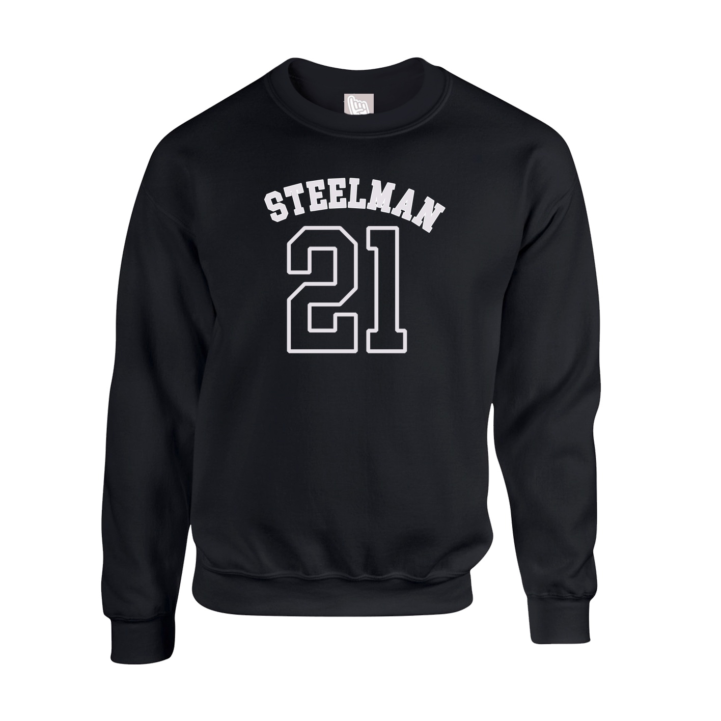 Fleece Crew — Shirsey Arch in Black