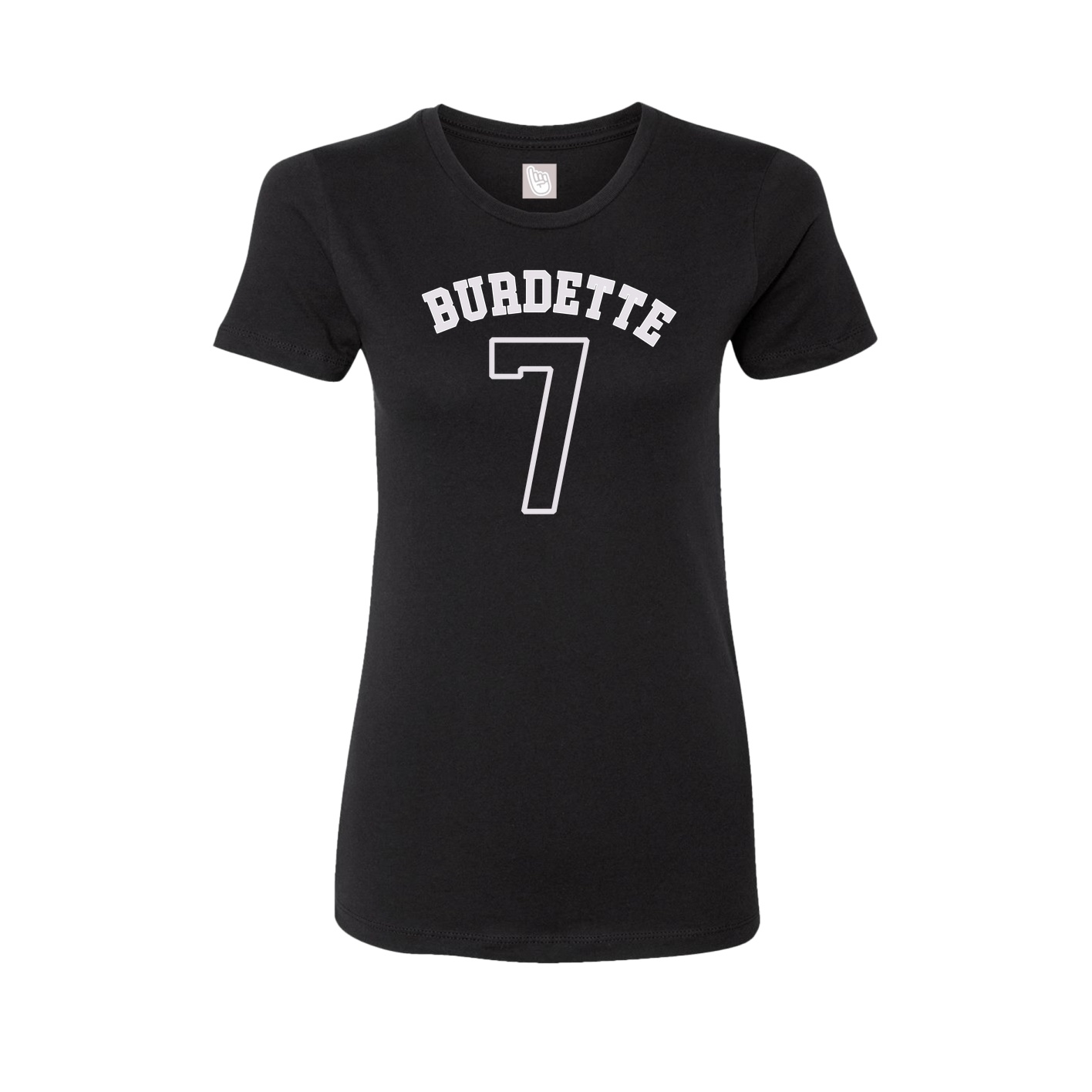 Fitted Women's Tee — Shirsey Arch in Black