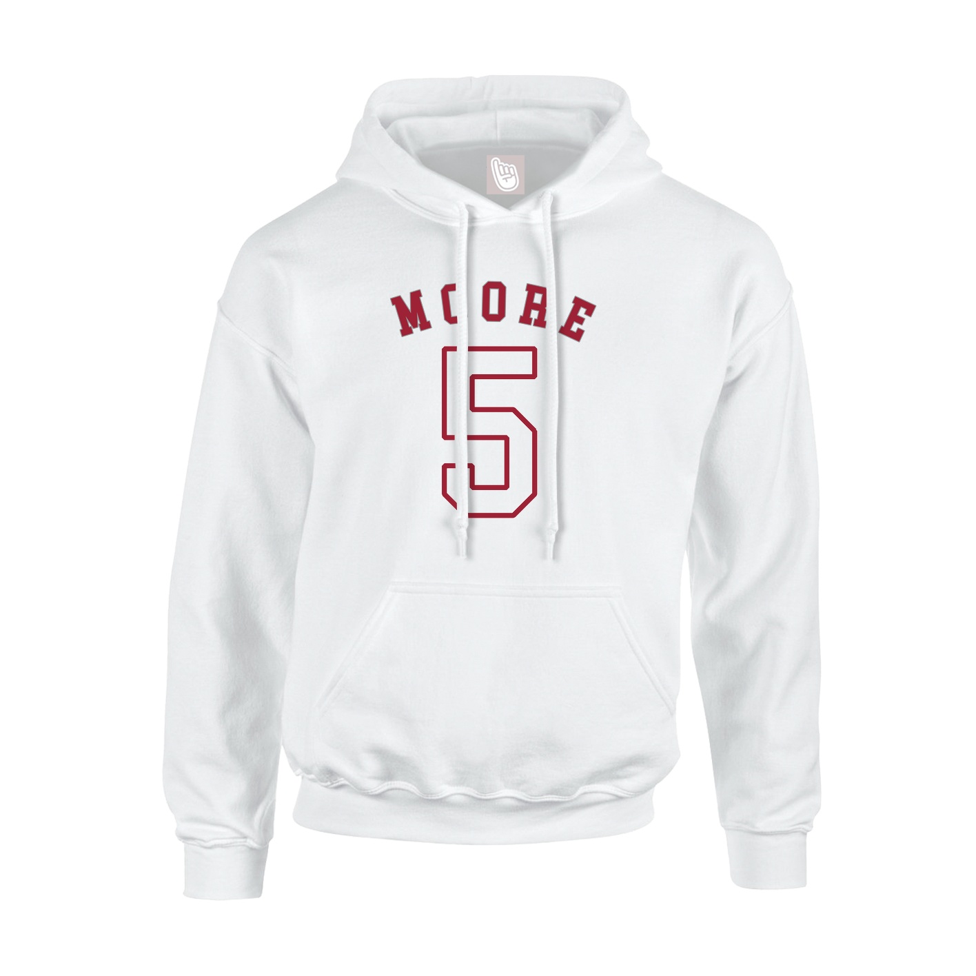 Youth Hoodie — Shirsey Arch in White