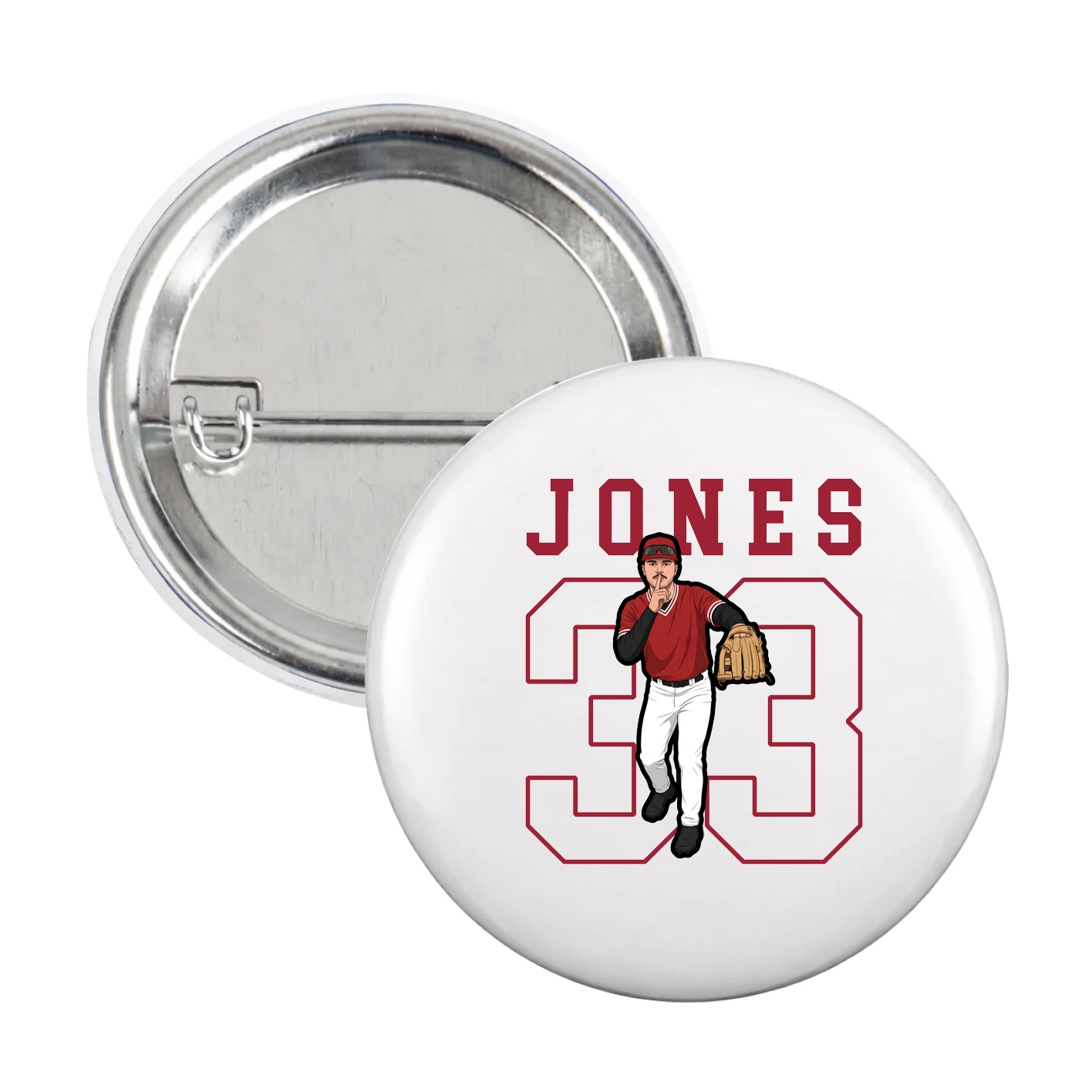 Game Day Button — Shirsey in White