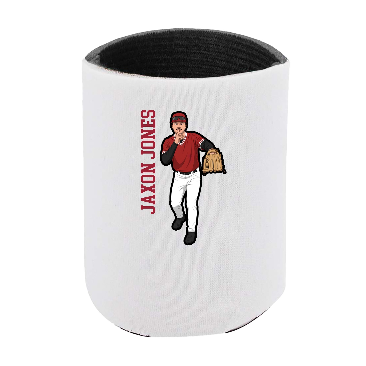 Can Holder — Name Vertical in White