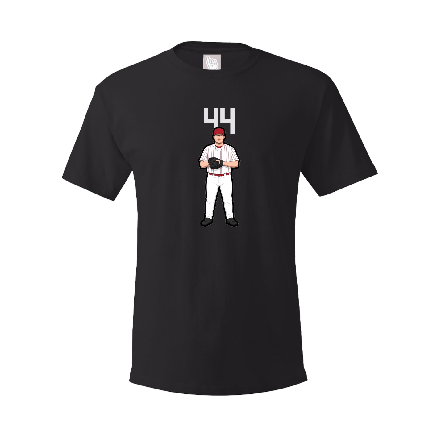 Youth Tee — Number Top in Black