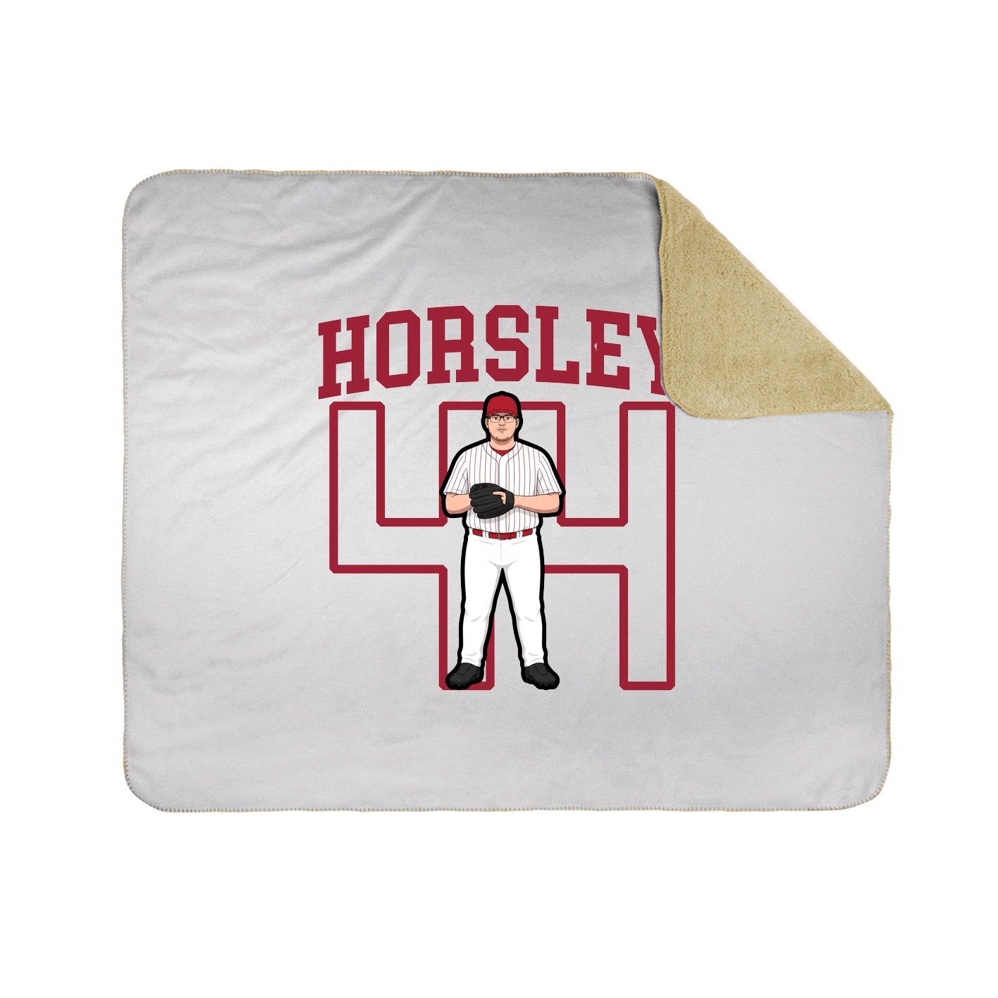 Throw Blanket — Shirsey in White