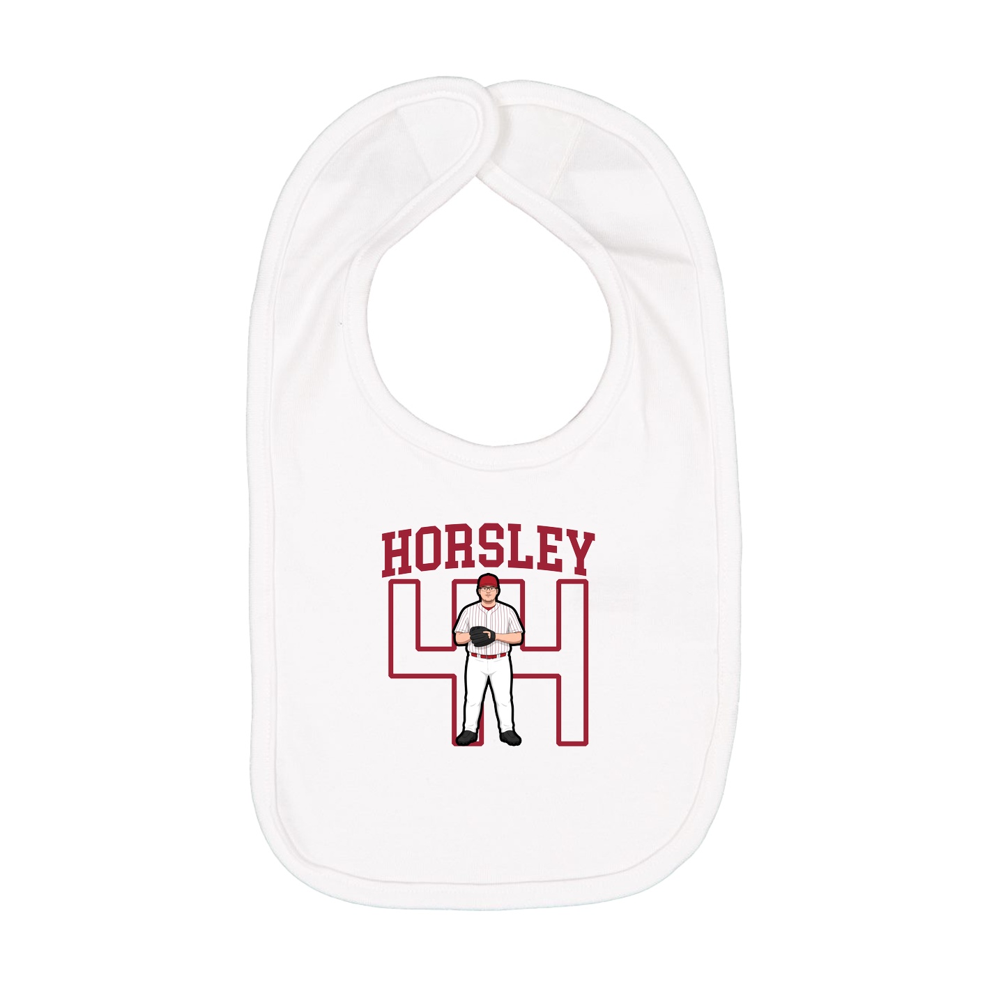 Infant Bib — Shirsey in White
