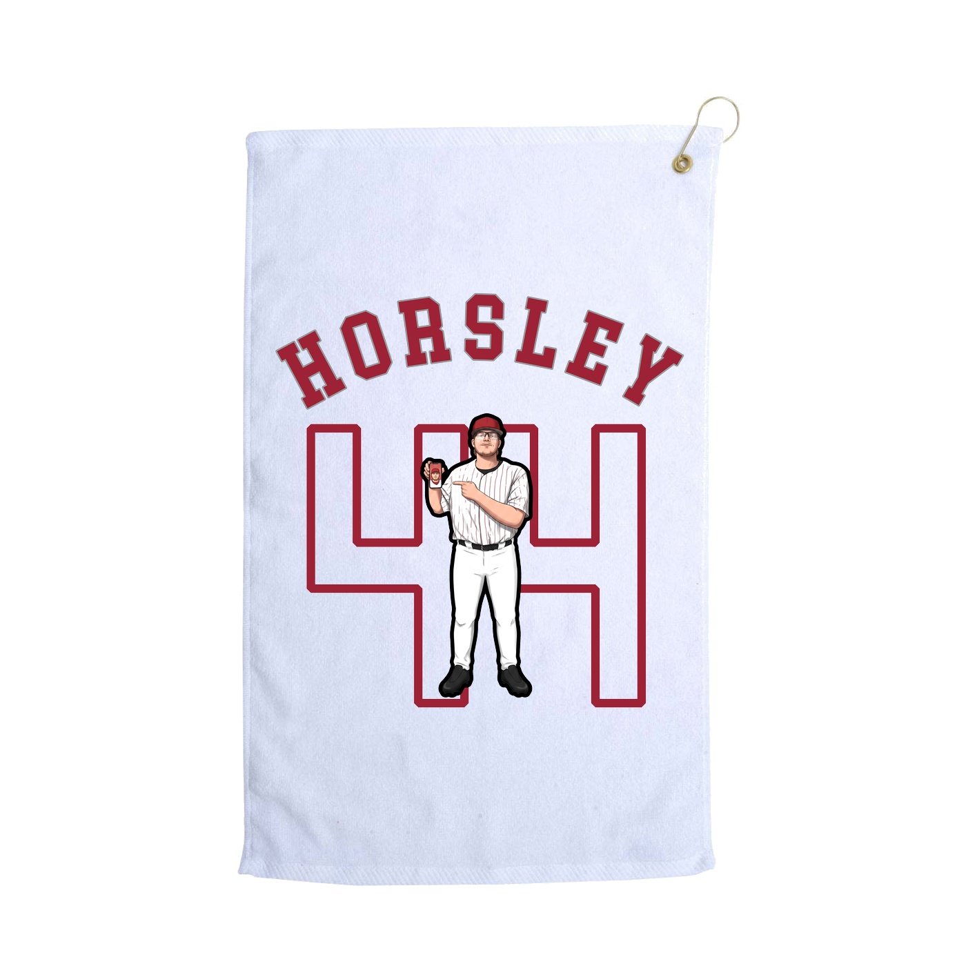 Golf Towel — Shirsey Arch in White