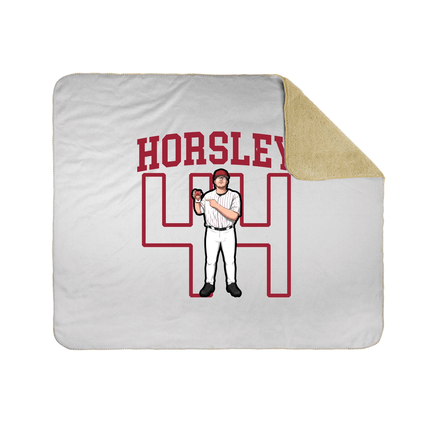 Throw Blanket — Shirsey in White