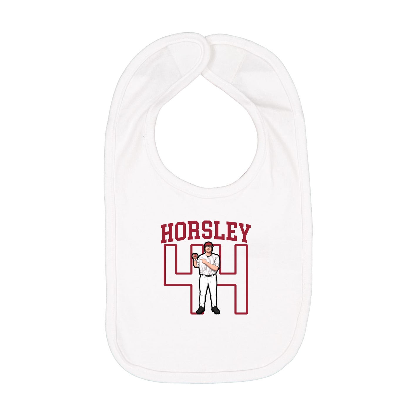 Infant Bib — Shirsey in White