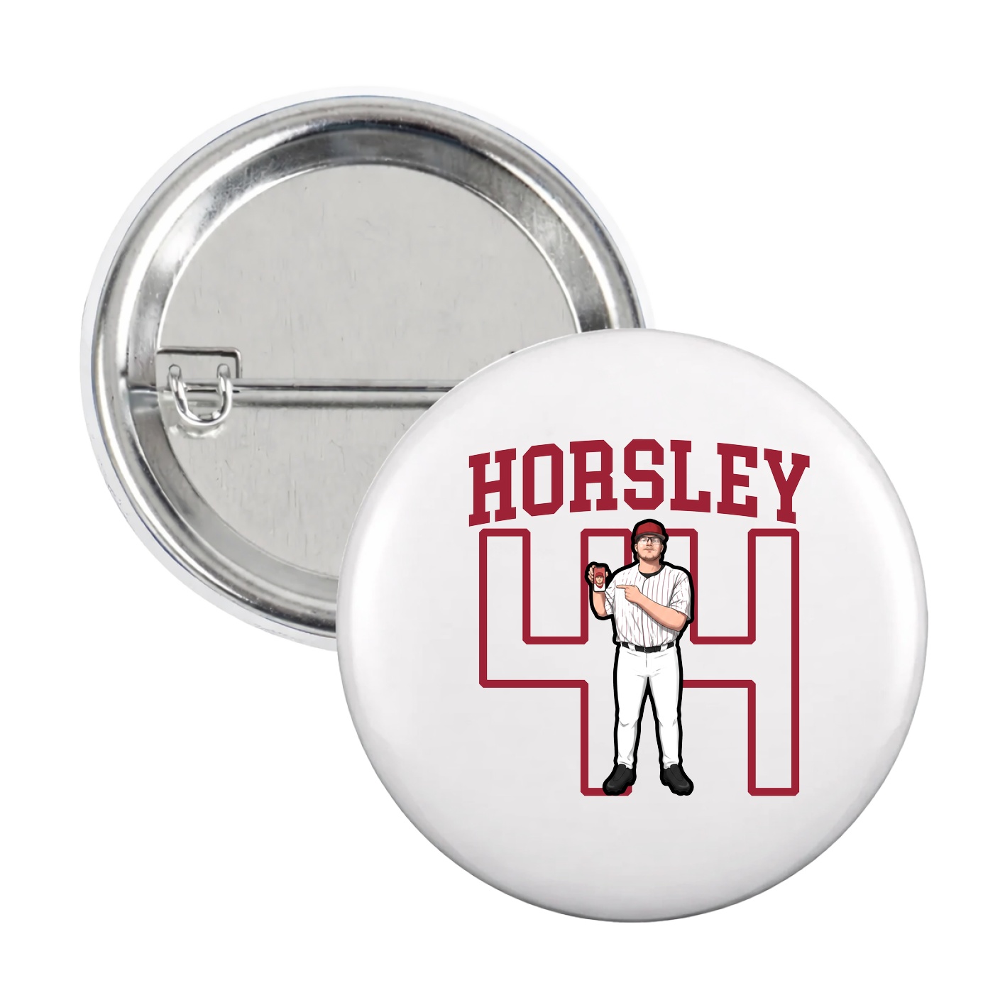 Game Day Button — Shirsey in White