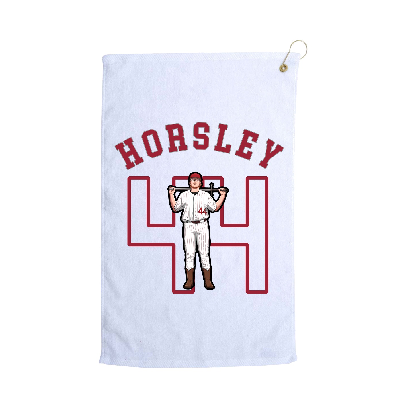 Golf Towel — Shirsey Arch in White