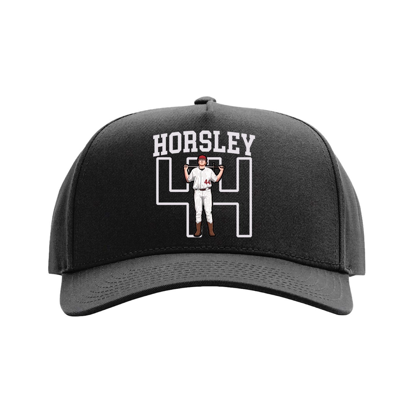 Full Fabric Five-Panel Champ Cap — Shirsey in Black