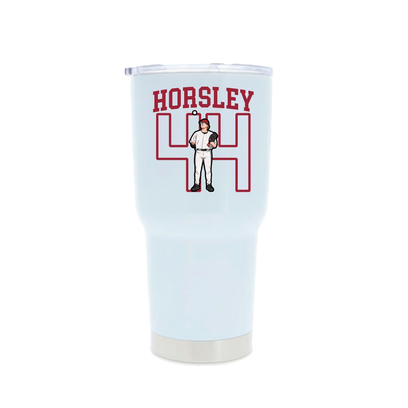 30oz Stainless Steel Tumbler — Shirsey in White
