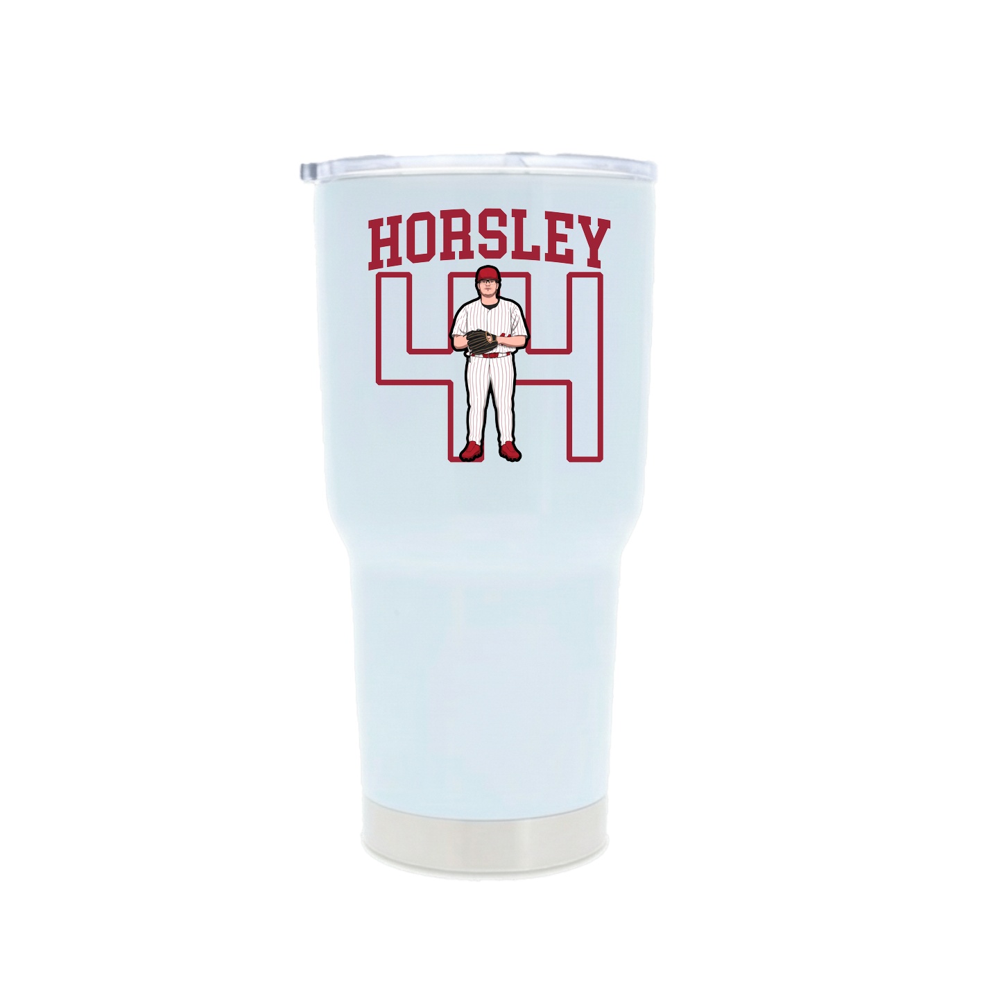 30oz Stainless Steel Tumbler — Shirsey in White