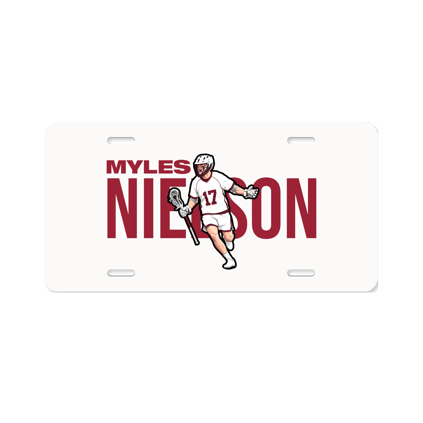 License Plate — Player Name in Classic