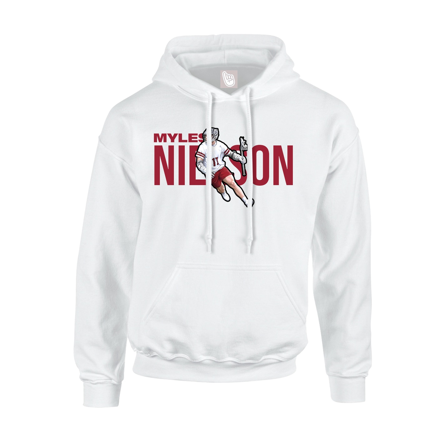 Hoodie — Player Name in White