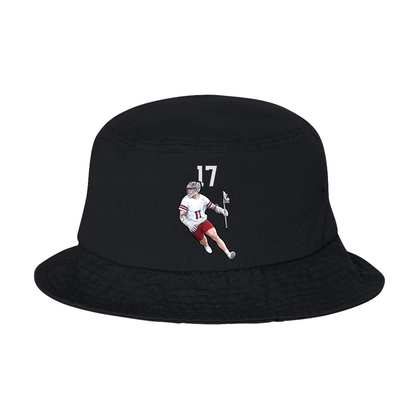 Bucket Cap — Number Top in Black