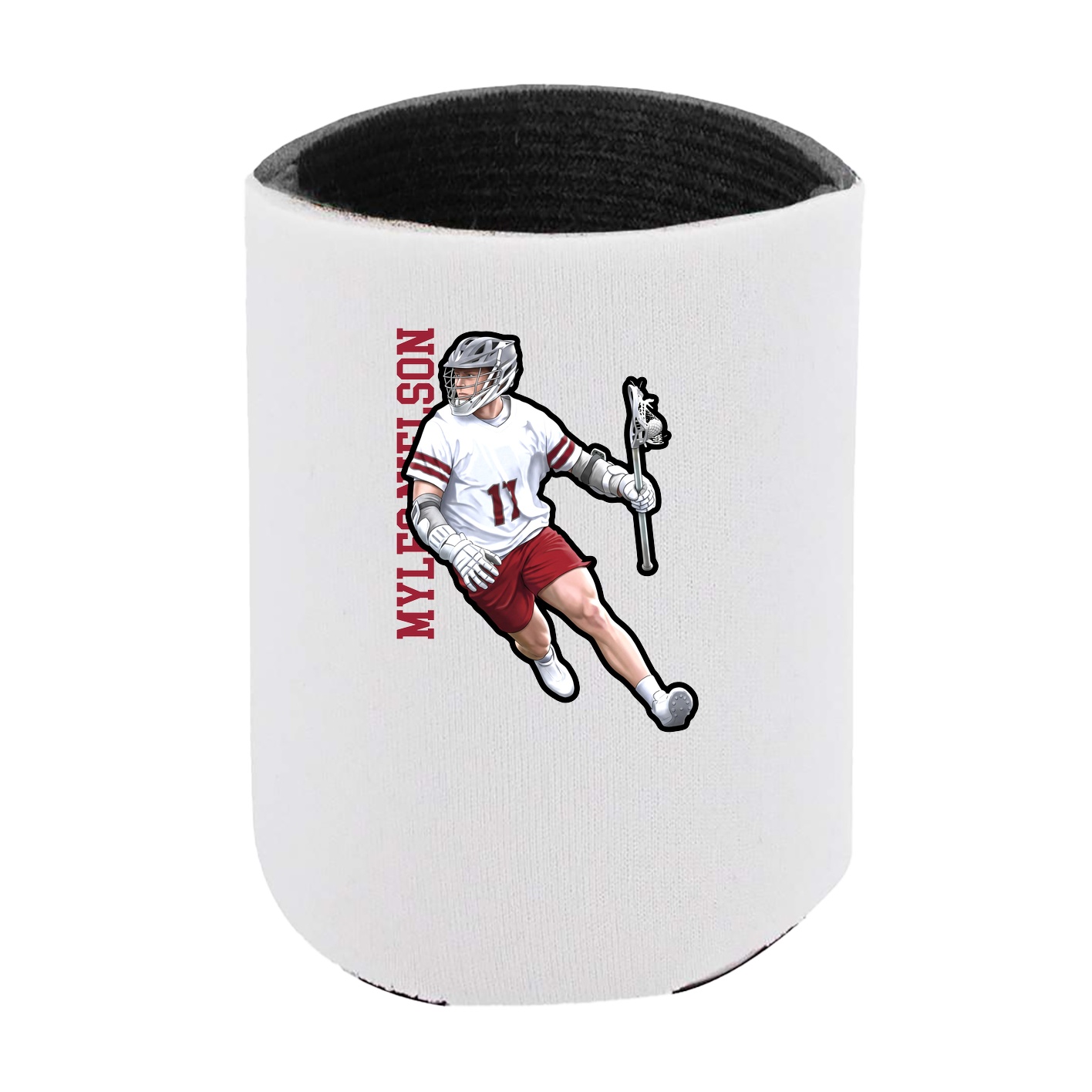 Can Holder — Name Vertical in White