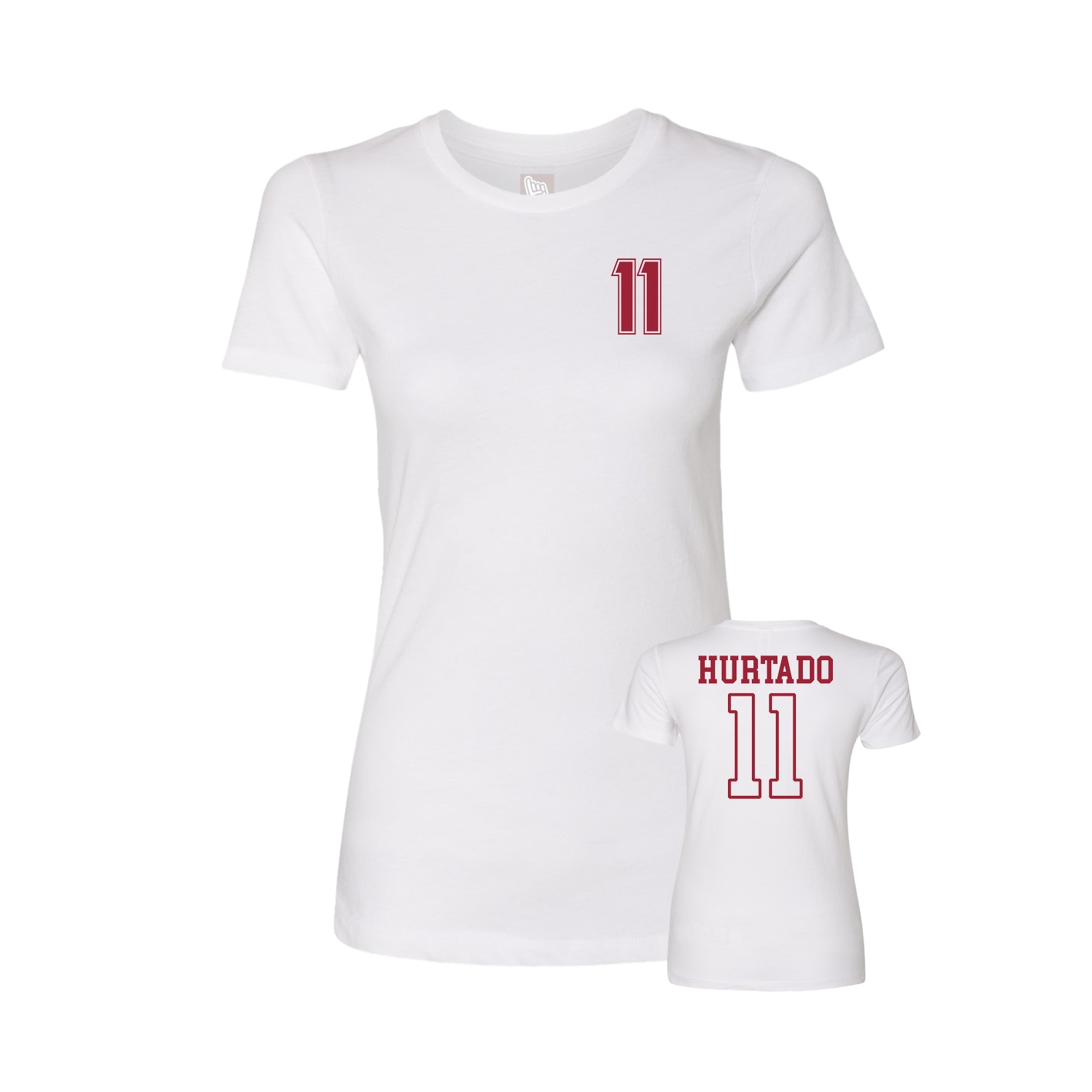Womens Tee — Chest Back in White