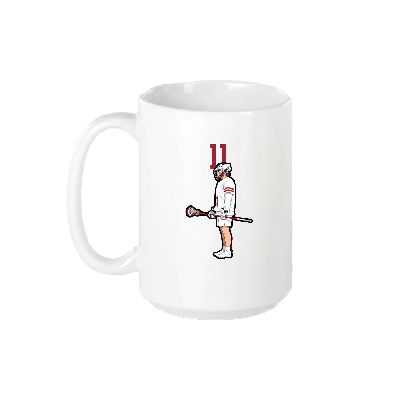 15oz Coffee Mug — Number Top in White