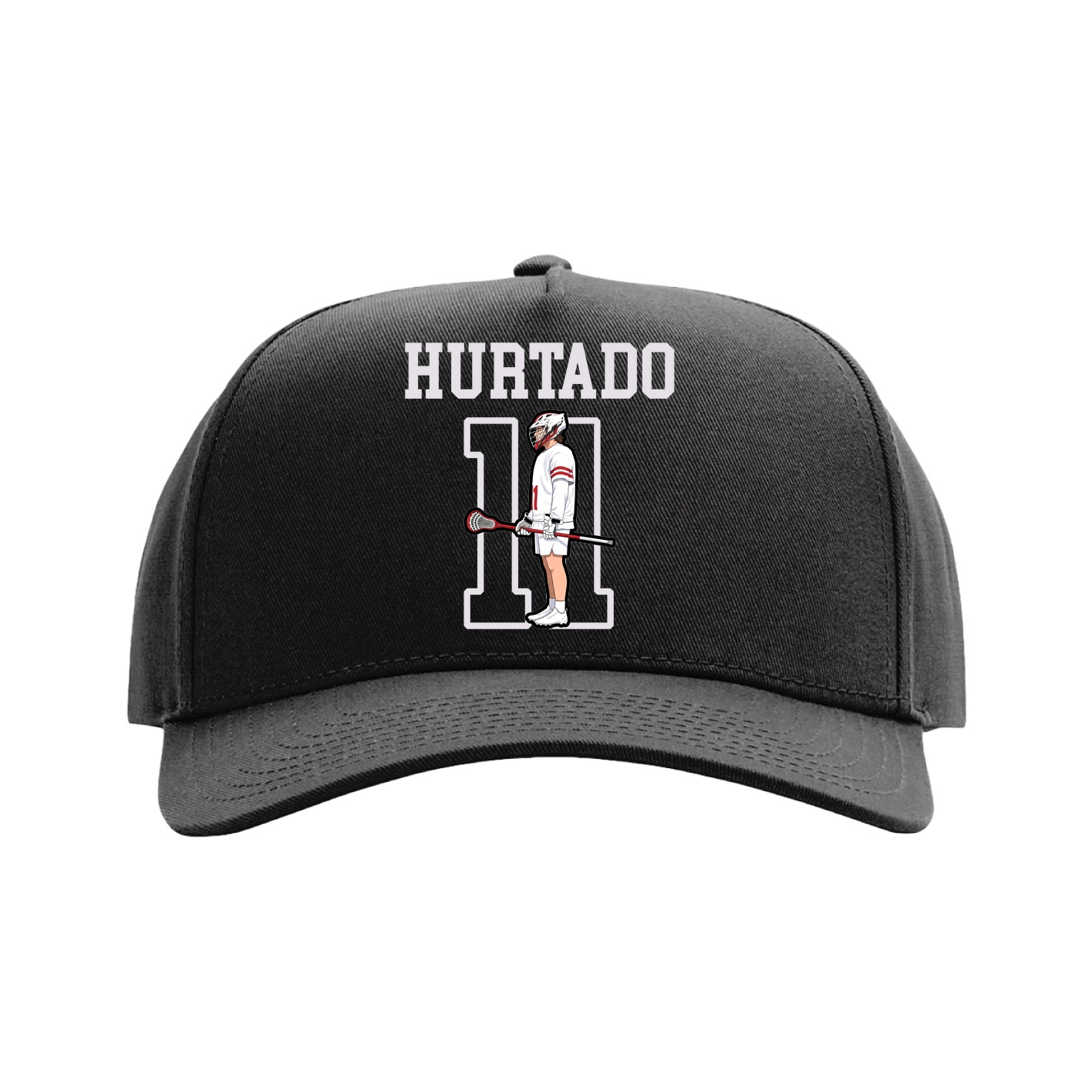 Full Fabric Five-Panel Champ Cap — Shirsey in Black