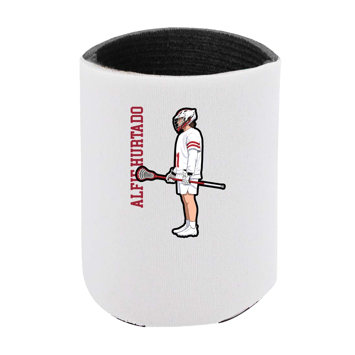 Can Holder — Name Vertical in White