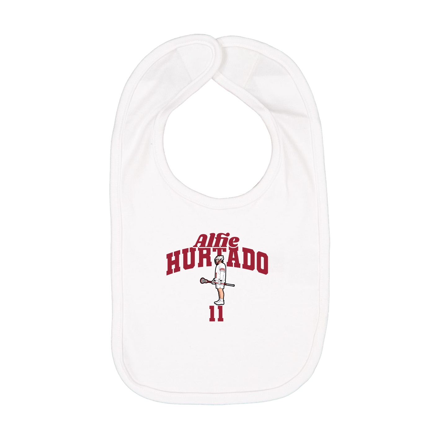 Infant Bib — Signature Arch in White