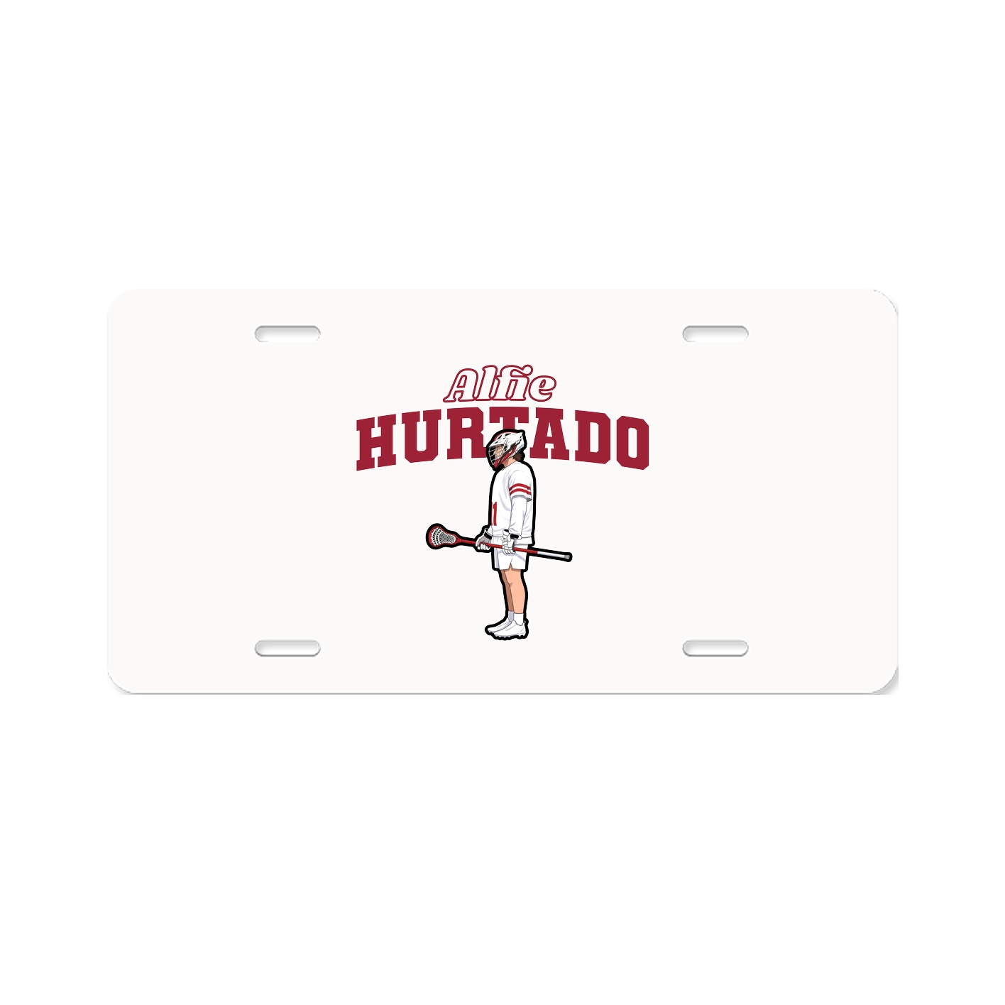 License Plate — Name Arch in Classic