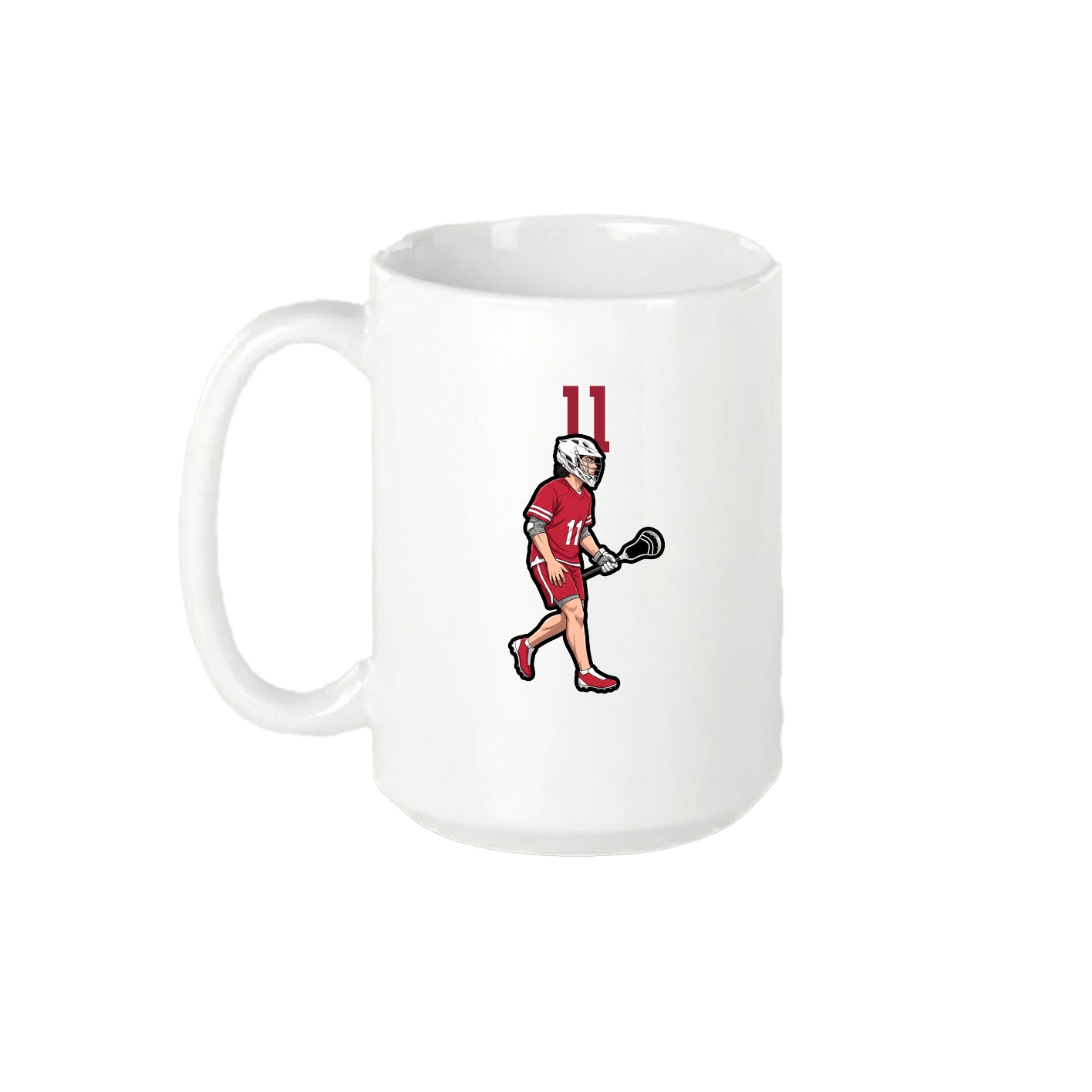 15oz Coffee Mug — Number Top in White