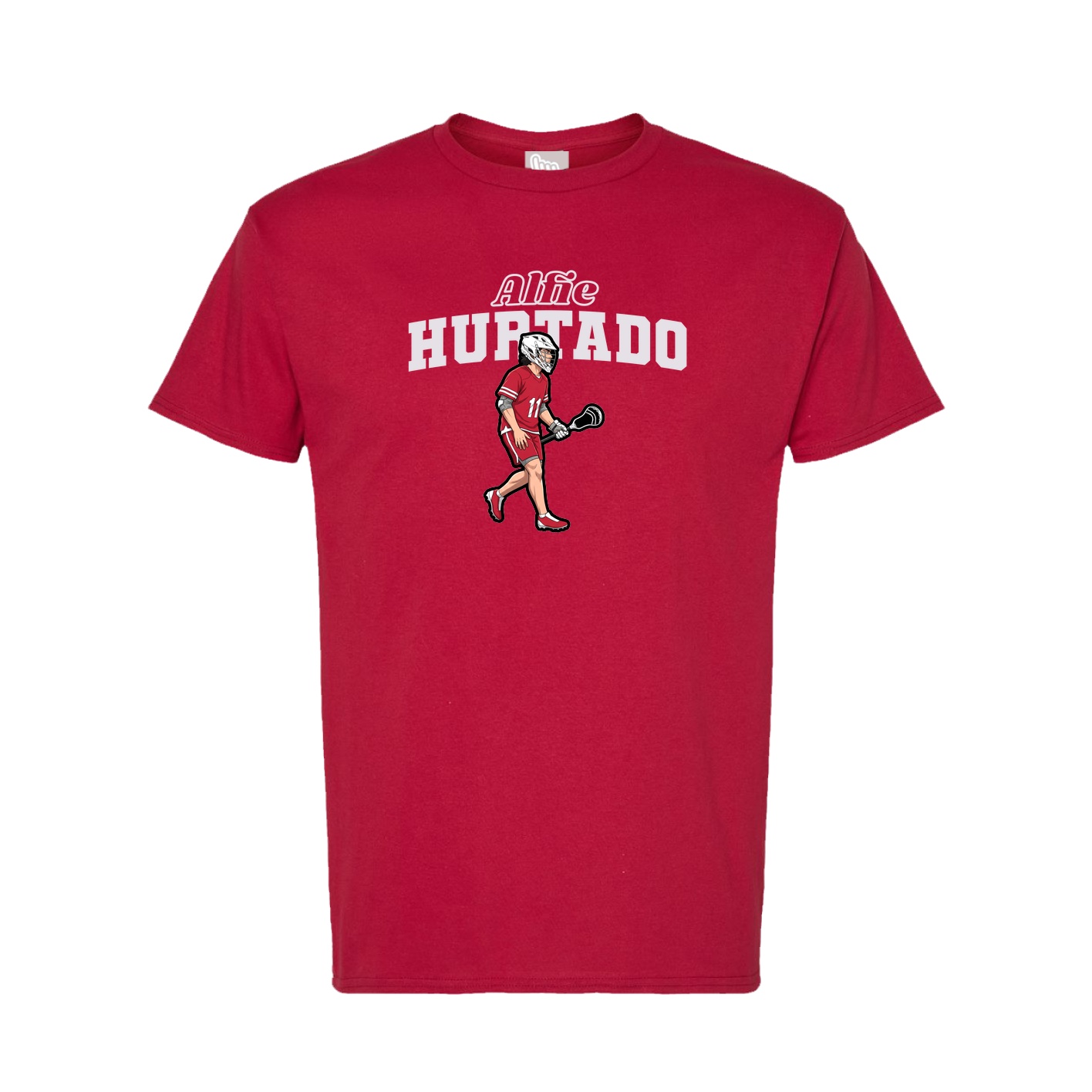 Tee — Name Arch in Crimson