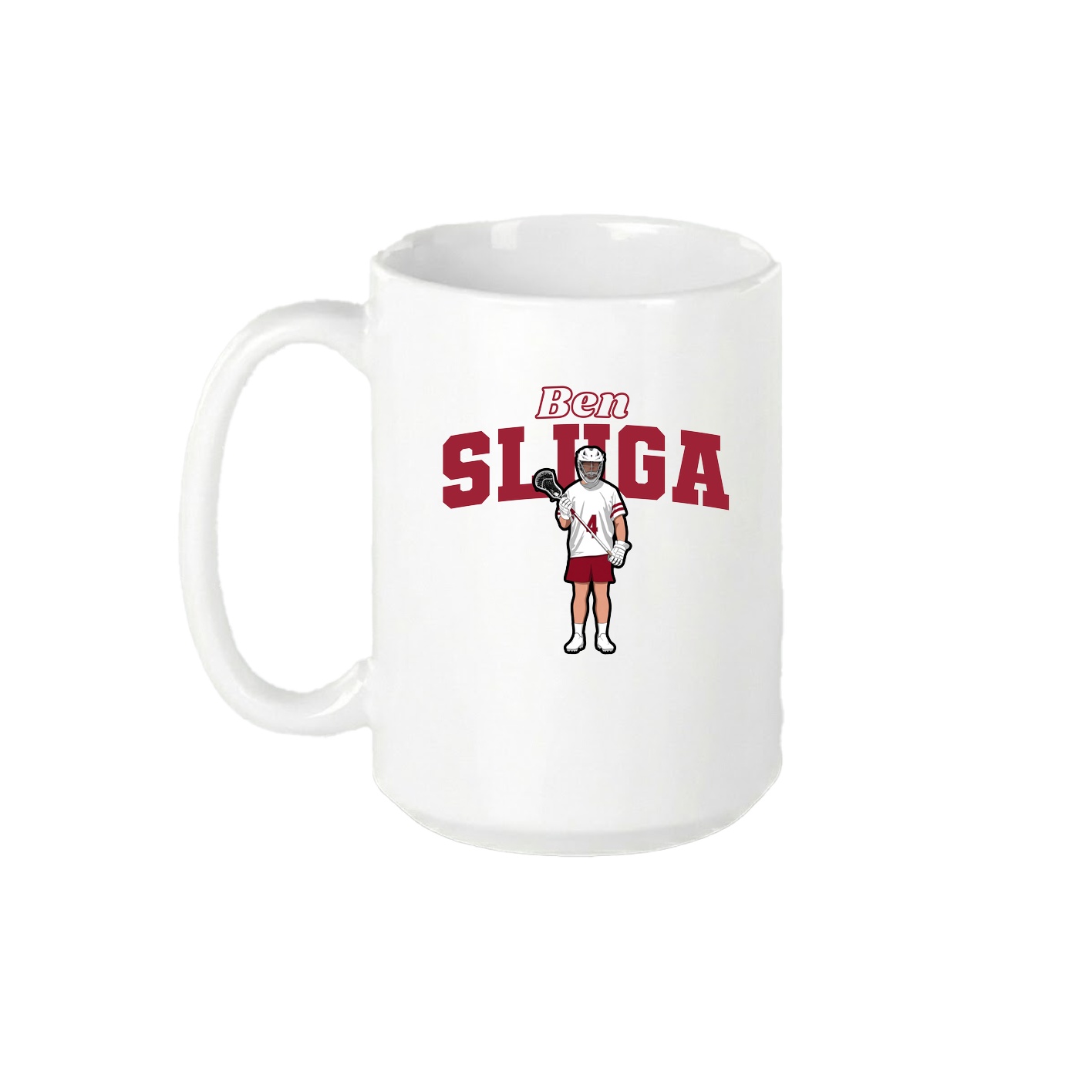 15oz Coffee Mug — Name Arch in White