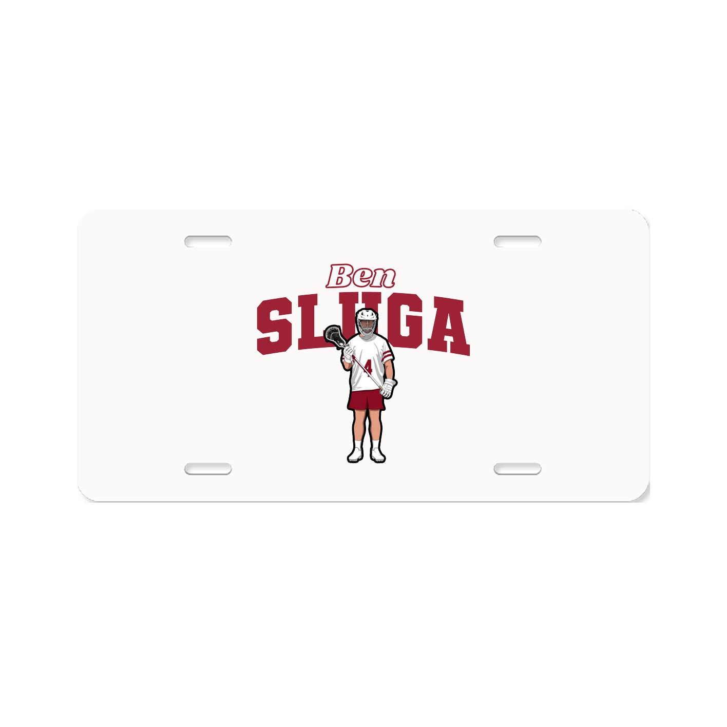 License Plate — Name Arch in Classic