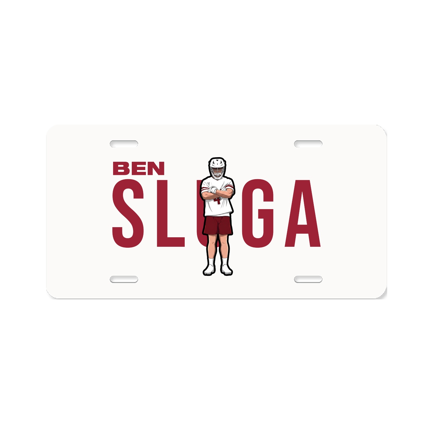 License Plate — Player Name in Classic