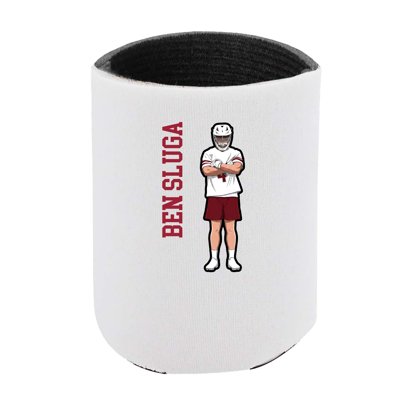 Can Holder — Name Vertical in White