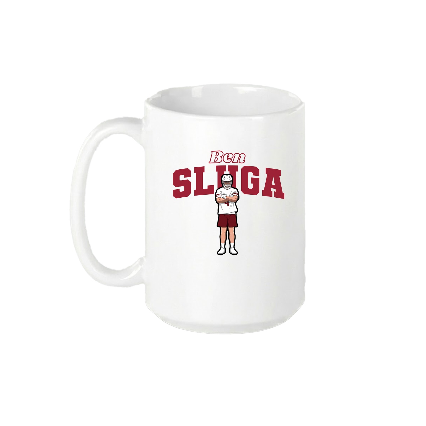 15oz Coffee Mug — Name Arch in White