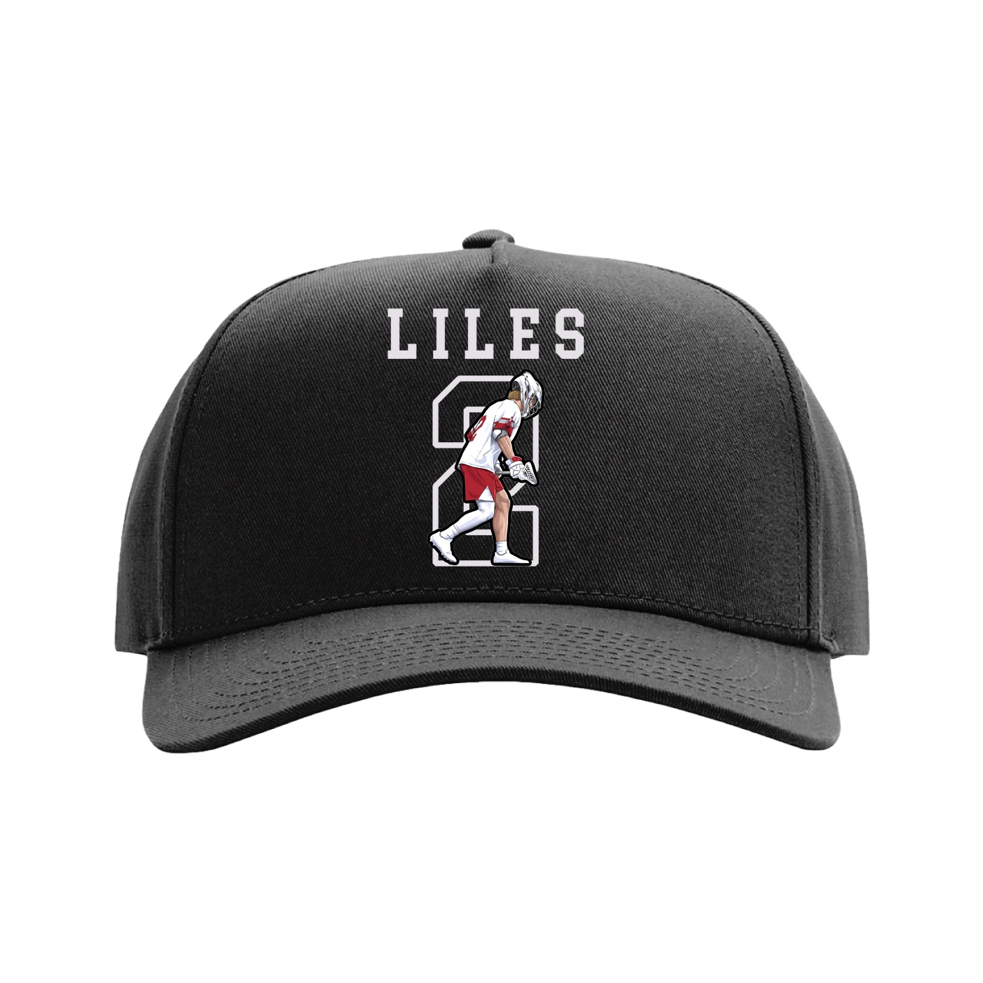 Full Fabric Five-Panel Champ Cap — Shirsey in Black