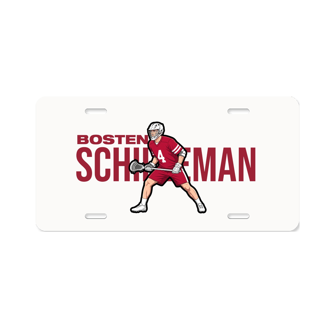 License Plate — Player Name in Classic