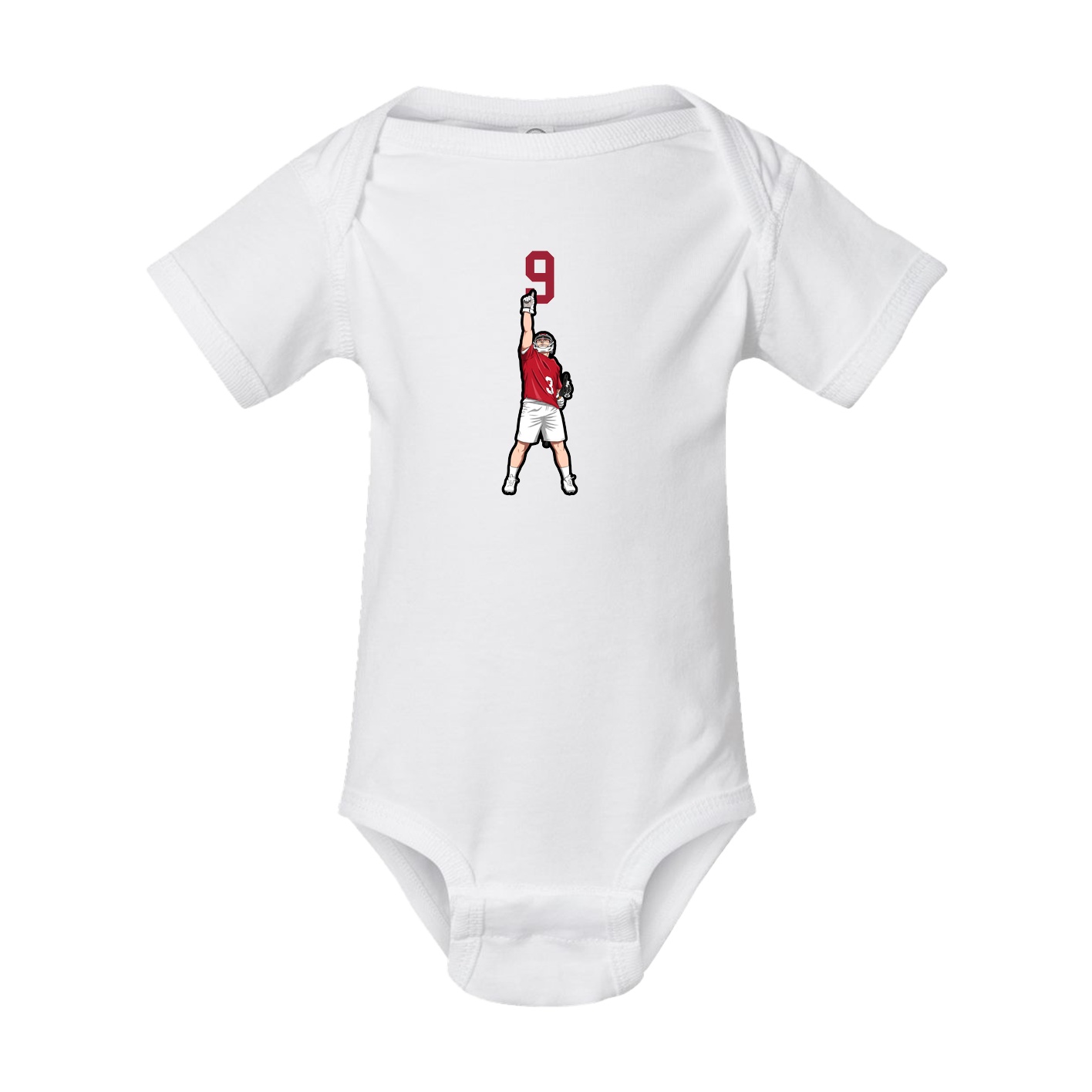 Baby Onesie — Number Top in White