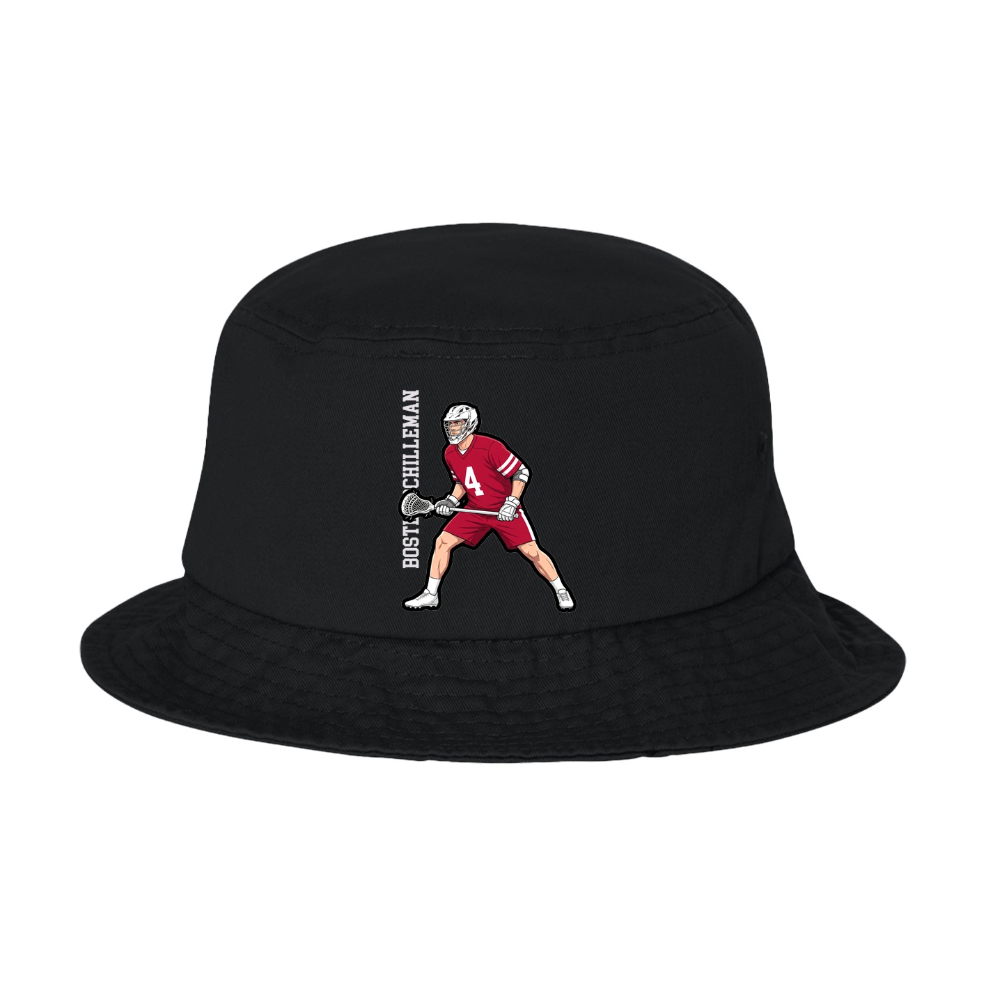 Bucket Cap — Name Vertical in Black