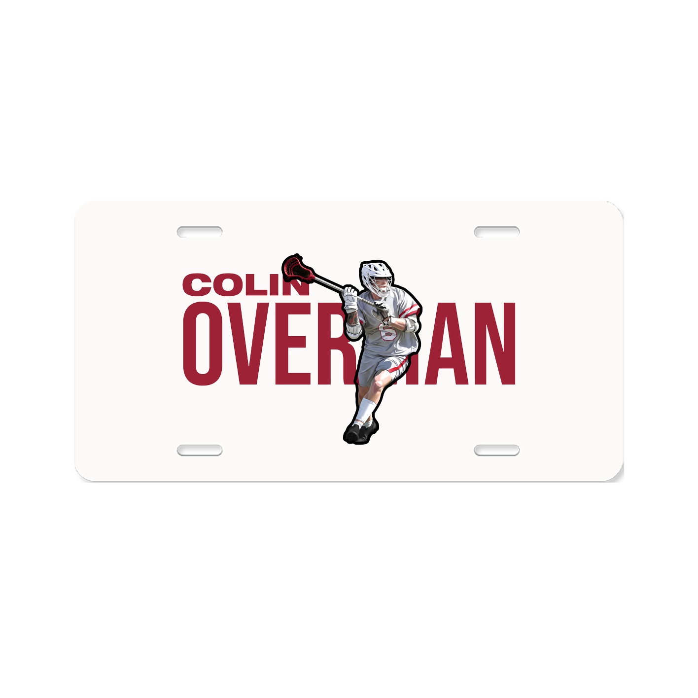 License Plate — Player Name in Classic