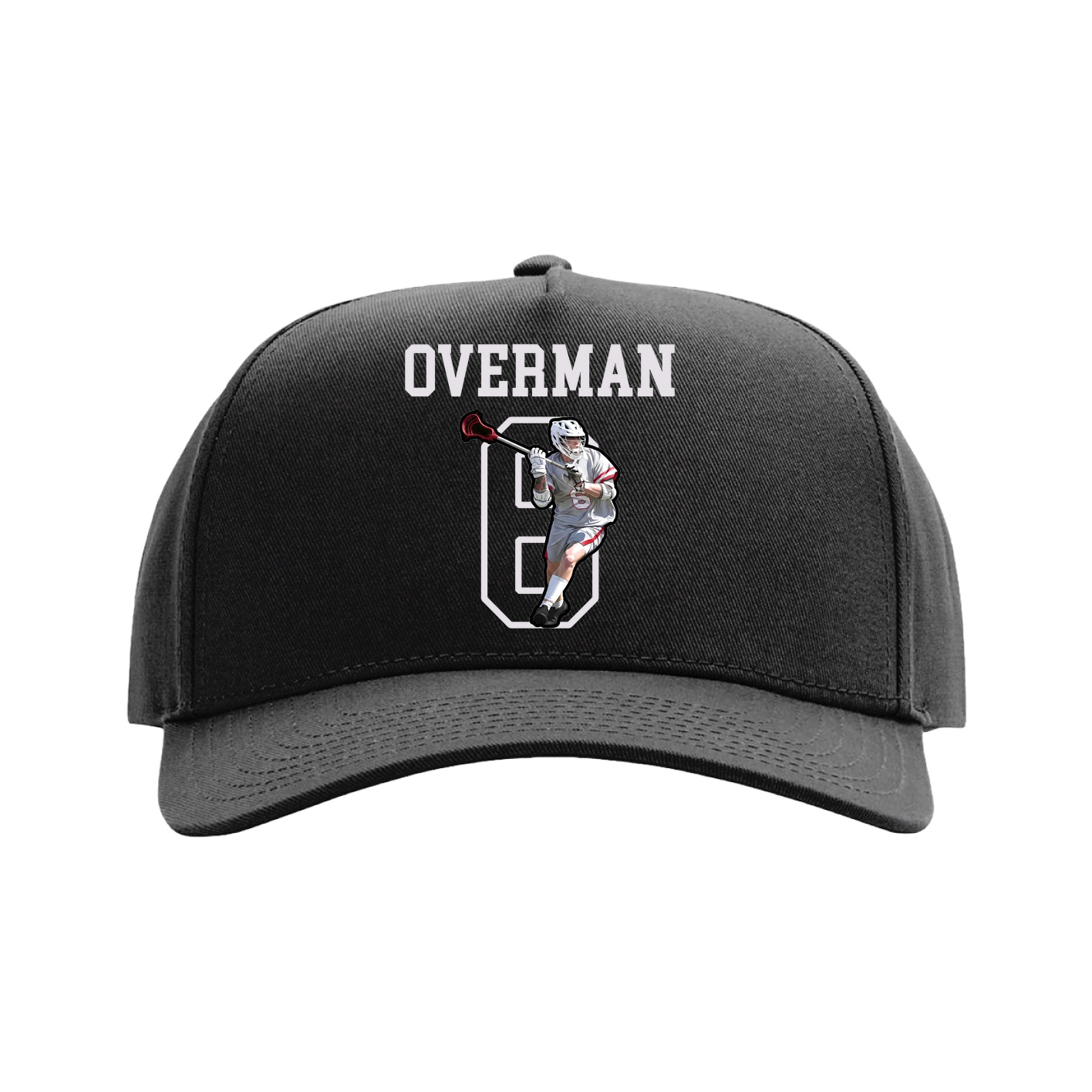 Full Fabric Five-Panel Champ Cap — Shirsey in Black
