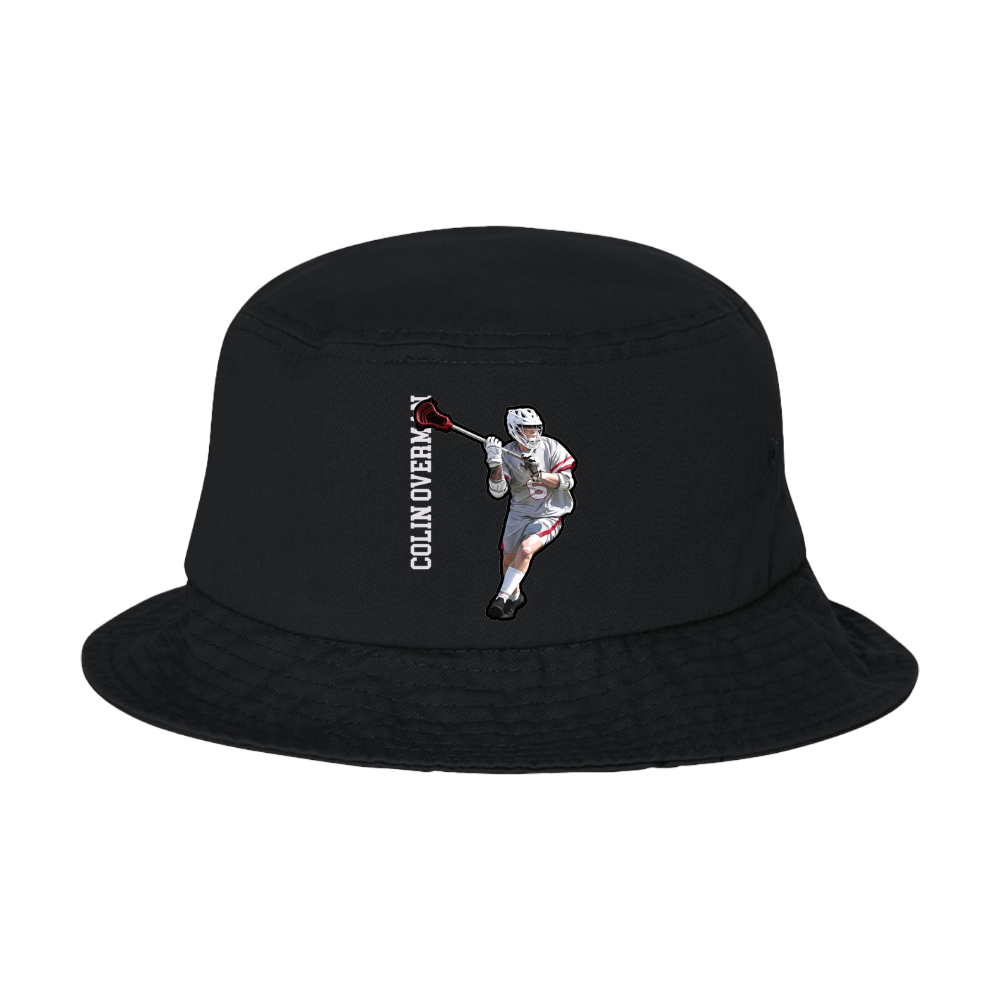 Bucket Cap — Name Vertical in Black