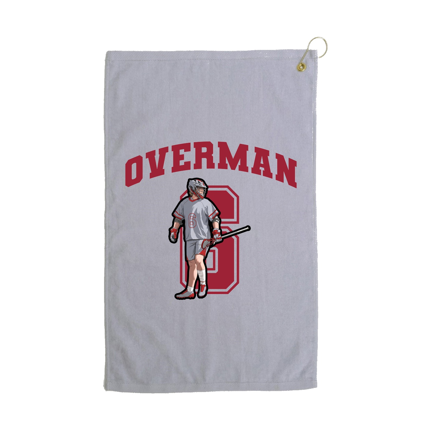 Golf Towel — Number in Grey