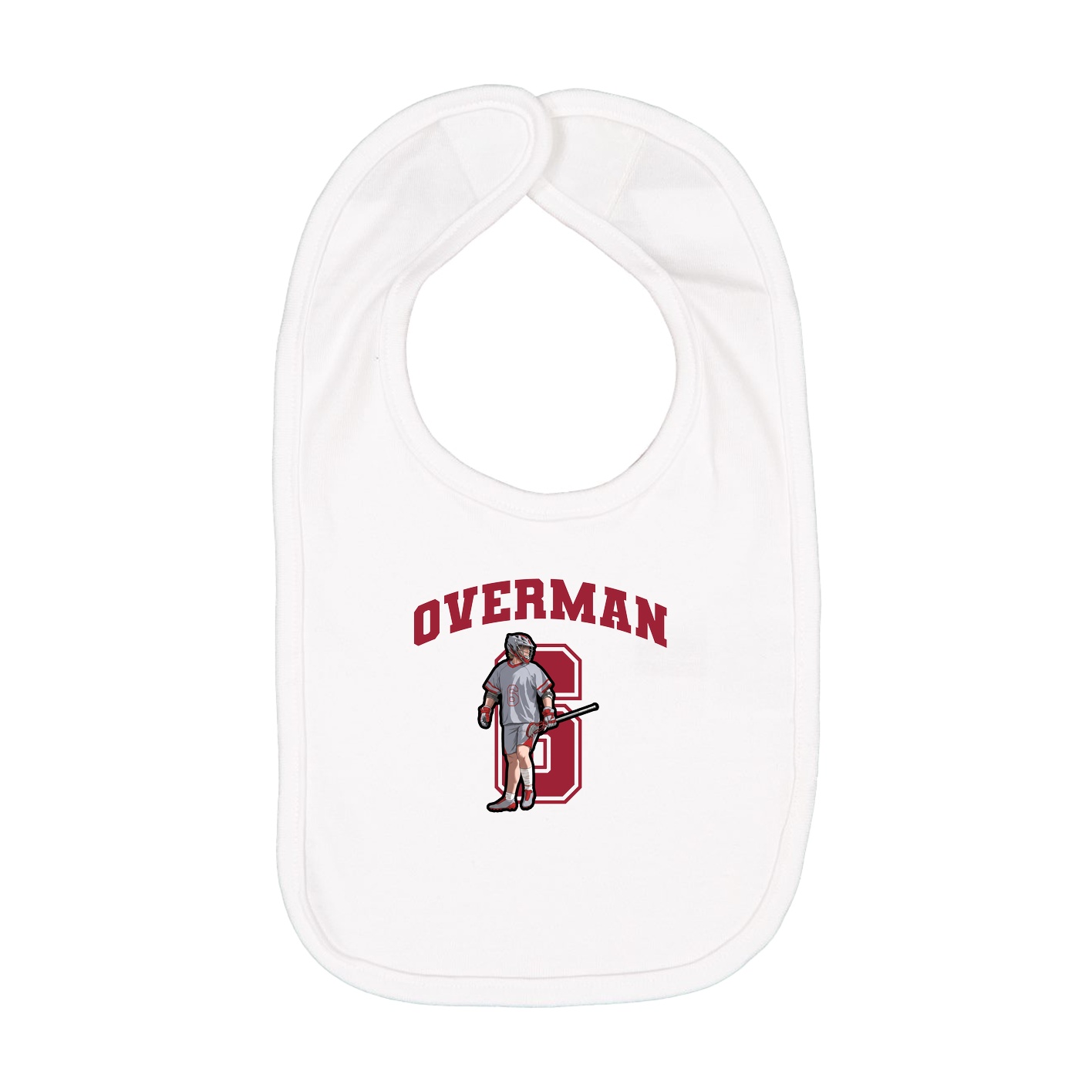 Infant Bib — Number in White