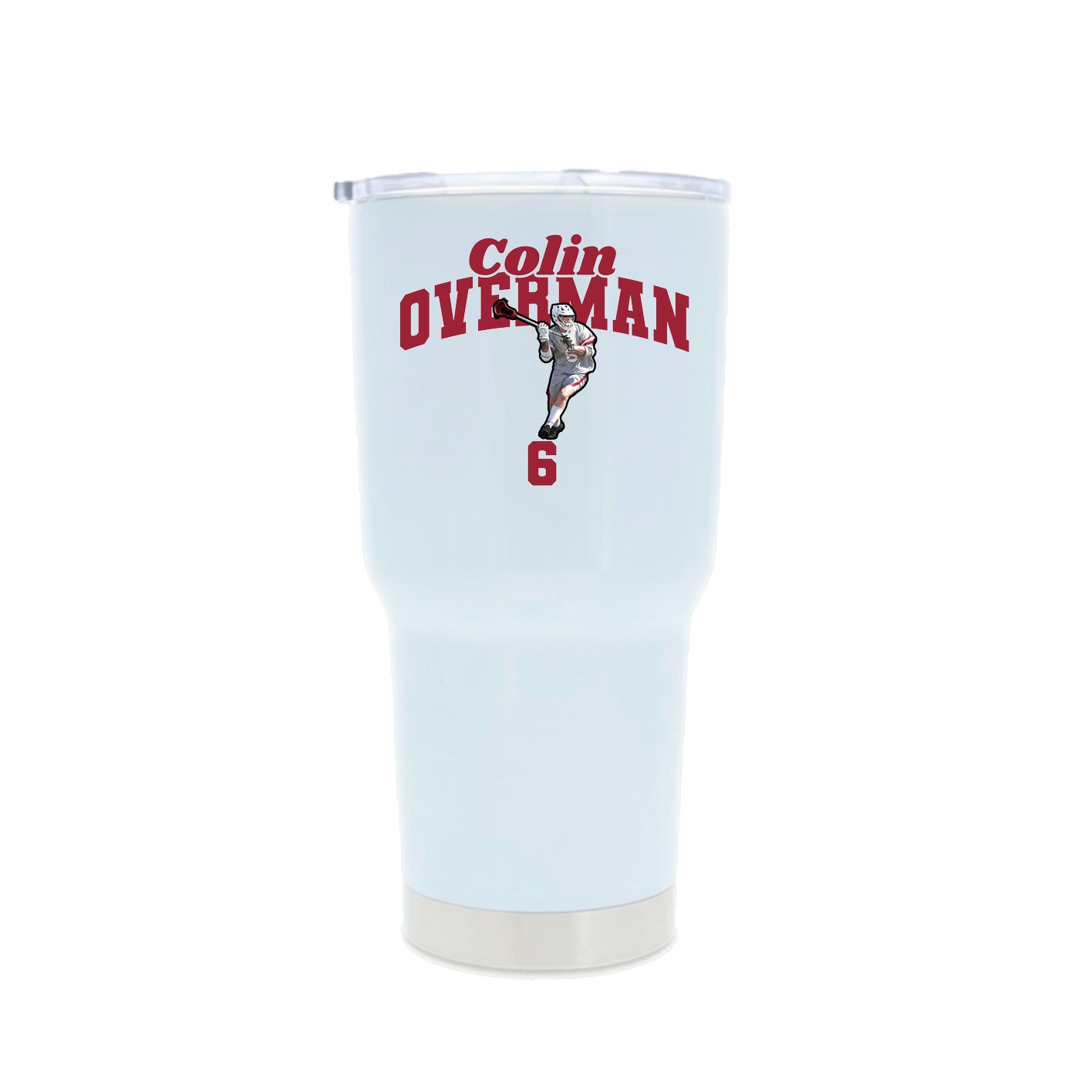 30oz Stainless Steel Tumbler — Signature Arch in White