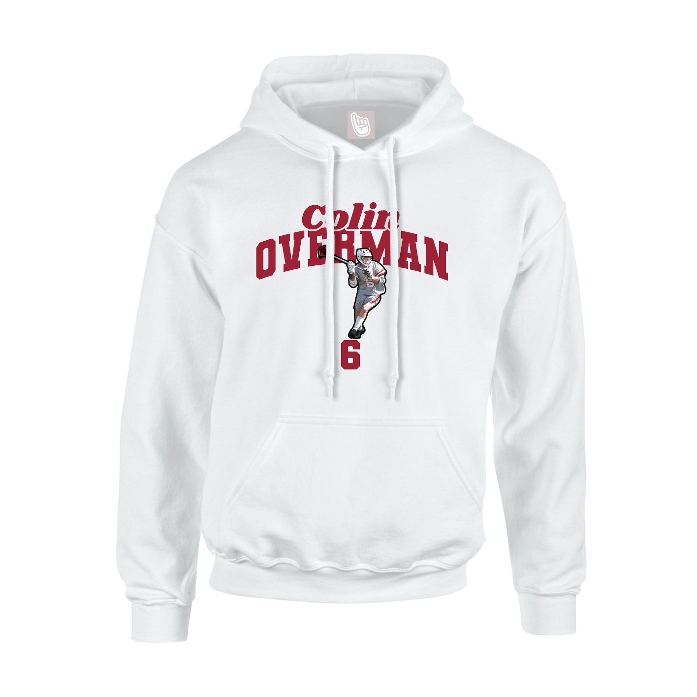 Youth Hoodie — Signature Arch in White