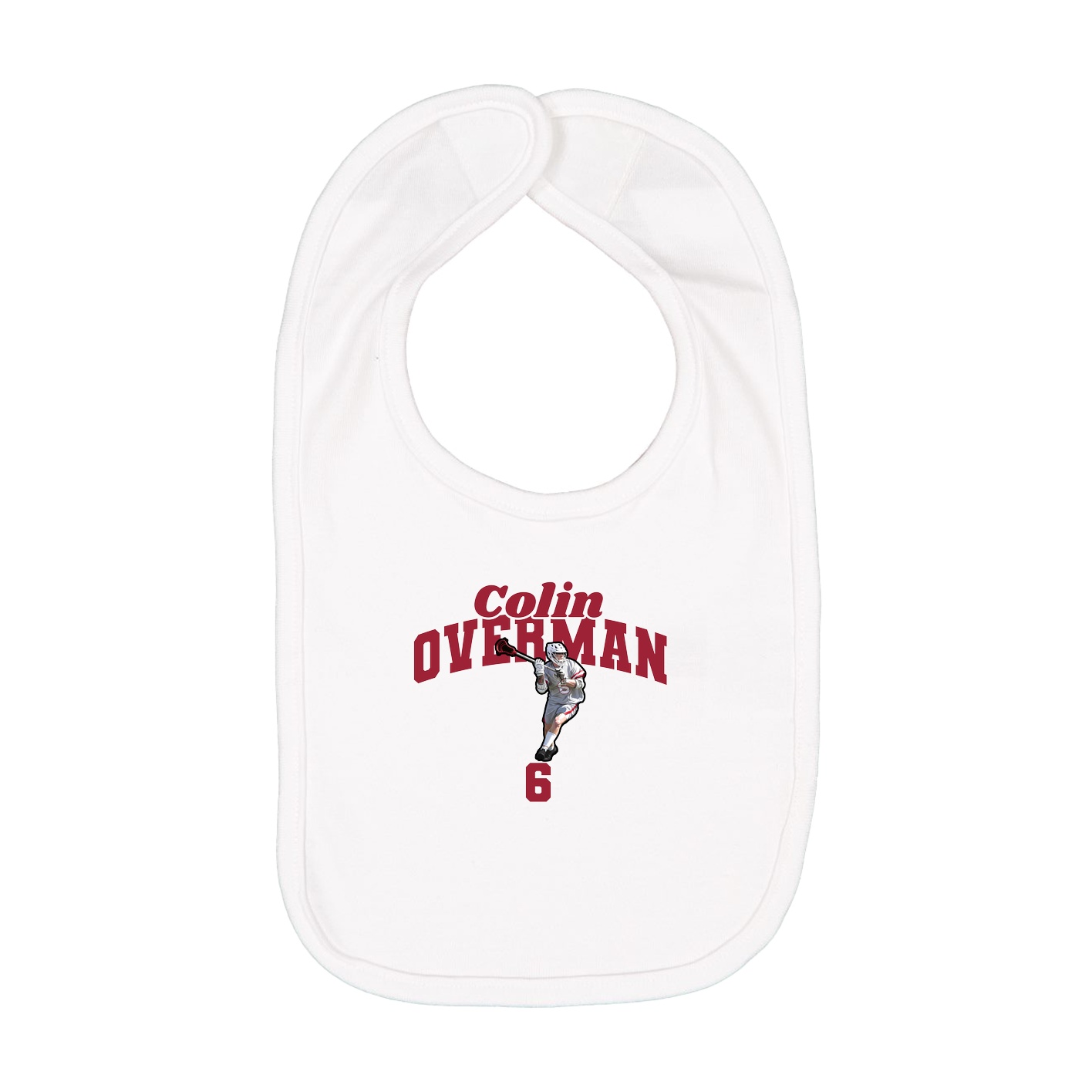 Infant Bib — Signature Arch in White