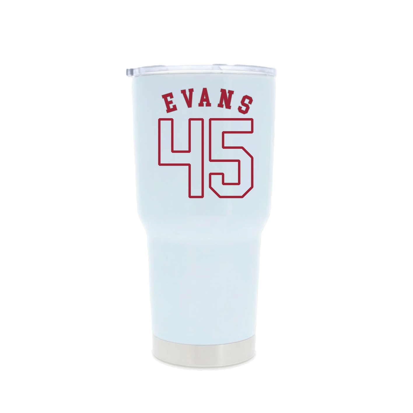 30oz Stainless Steel Tumbler — Shirsey Arch in White