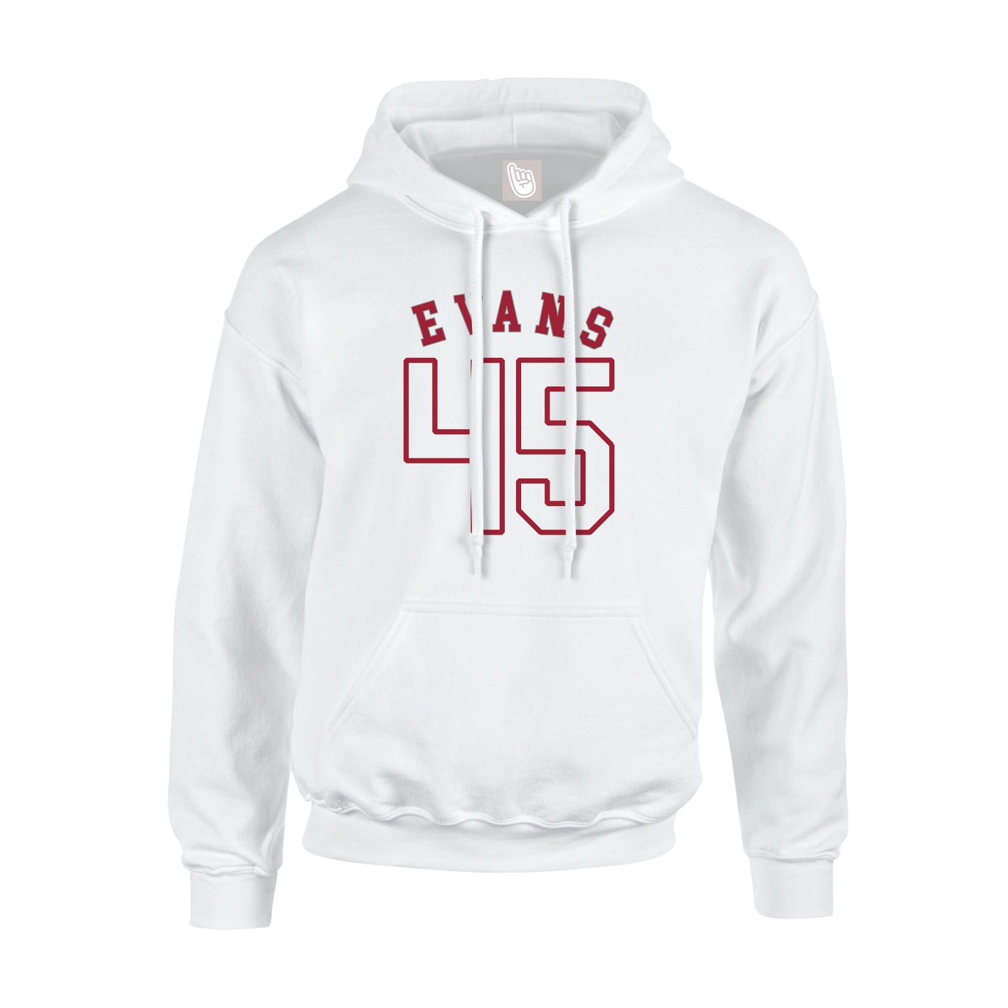 Youth Hoodie — Shirsey Arch in White