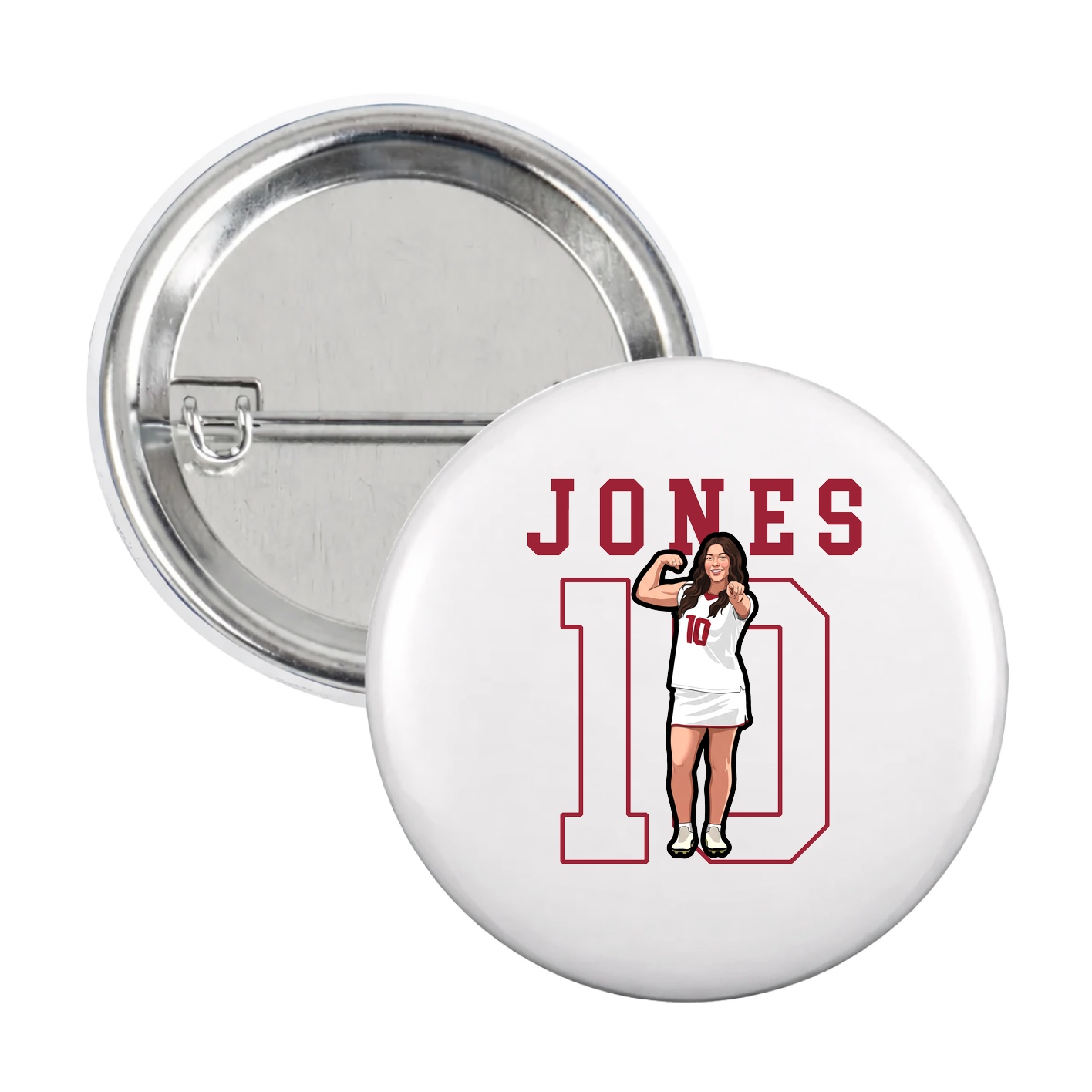 Game Day Button — Shirsey in White